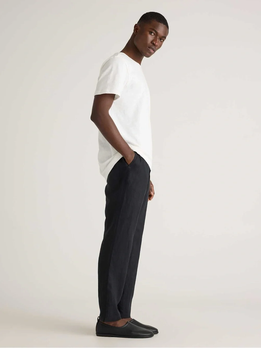 Quince mens linen drawstring beach pants